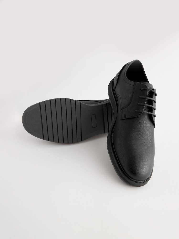 Black Wedge Derby Shoes - Image 6 of 6