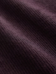 Burgundy Cord Mini Skirt - Image 2 of 3