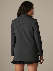 Grå Pinstripe - Dubbelknäppt kavaj - Bild 3 av 7