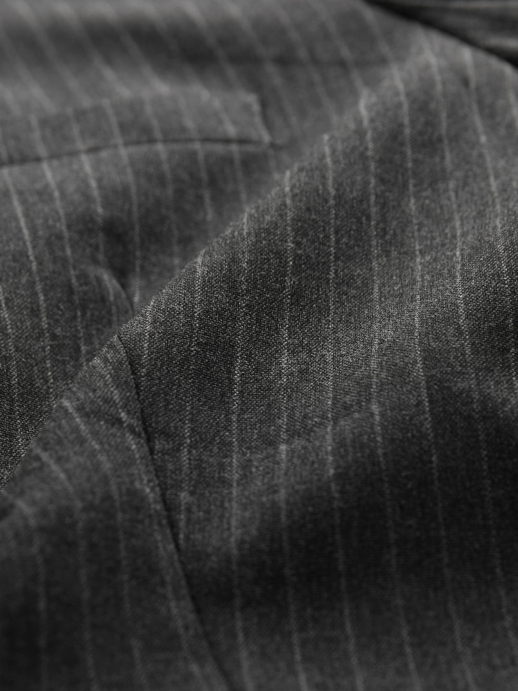 Grå Pinstripe - Dubbelknäppt kavaj - Bild 7 av 7
