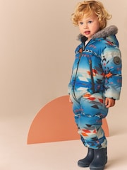Blue/White Waterproof Snowsuit (3mths-7yrs) - Image 1 of 11