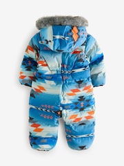 Blue/White Waterproof Snowsuit (3mths-7yrs) - Image 6 of 11
