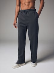Slate Grey Wide Leg Joggers - Image 1 of 8