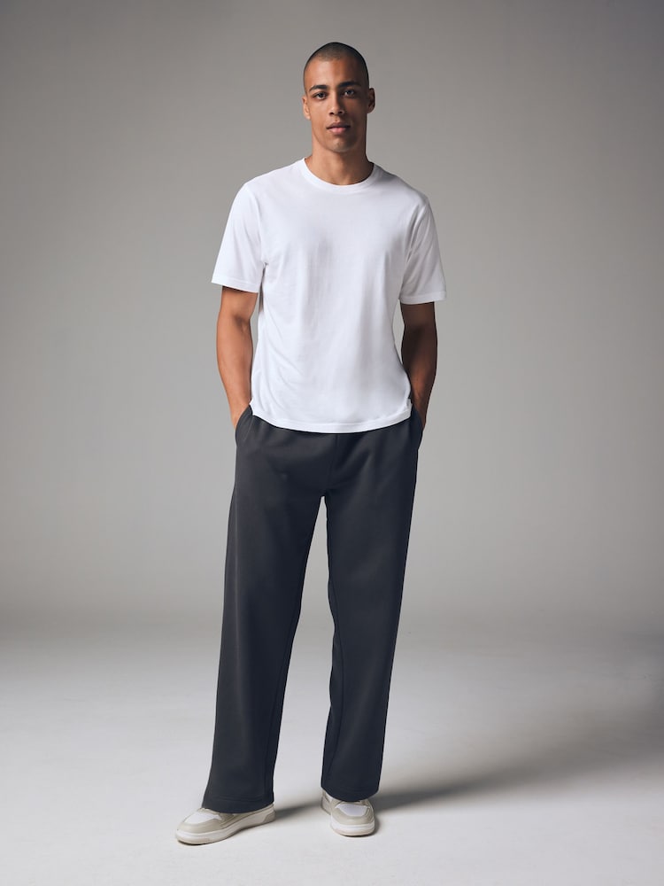 Slate Grey Wide Leg Joggers - Image 2 of 8