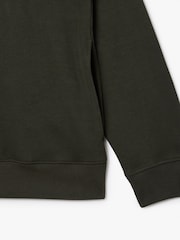 Зеленый хаки - Lacoste стандартный вырез с короткой молнией 100хлопковая свитшот - Изображение 10 из 10