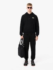 Зеленый хаки - Lacoste стандартный вырез с короткой молнией 100хлопковая свитшот - Изображение 7 из 10