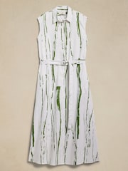Banana Republic White Poplin Maxi Shirt Dress - Image 4 of 4