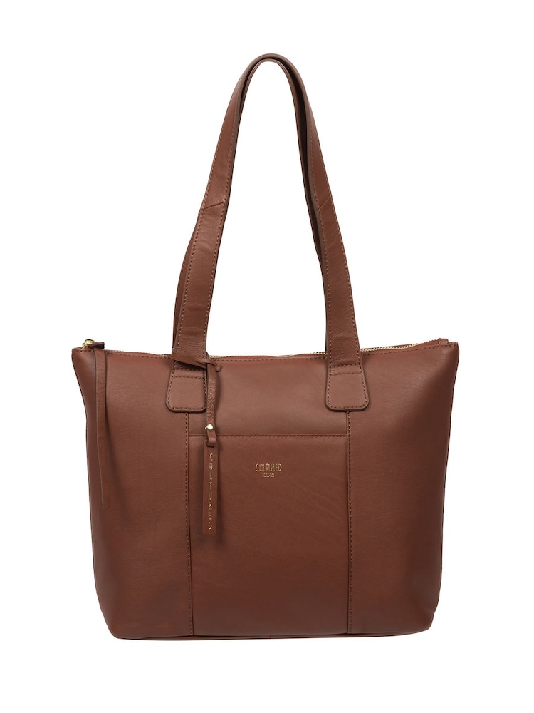 Cultured London 'Kensal' Leather Black Handbag - Image 1 of 6