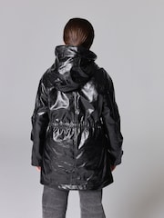 smALLSAINTS Black Kelsie 3-in-1 Shine Girls Jacket - Image 3 of 13