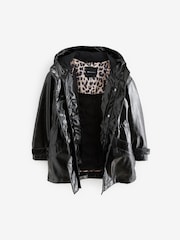 smALLSAINTS Black Kelsie 3-in-1 Shine Girls Jacket - Image 9 of 13