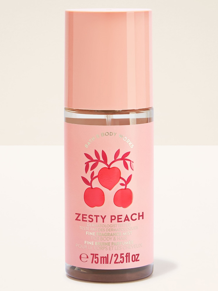 Bath & Body Works Zesty Peach Travel Size Fine Fragrance Mist 75ml - Image 1 of 4