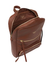 Cultured London Abbey Leather Brown Backpack - Image 4 of 5