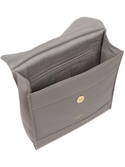 Cultured London Covent Leather Cross-Body Dark 100% Cotton Bag - Image 4 of 6