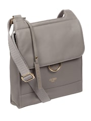 Cultured London Covent Leather Cross-Body Dark 100% Cotton Bag - Image 5 of 6
