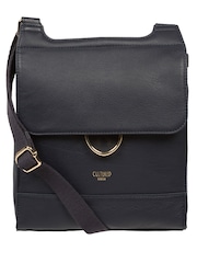 Cultured London Covent Leather Cross Body Brown Bag - Image 1 of 7