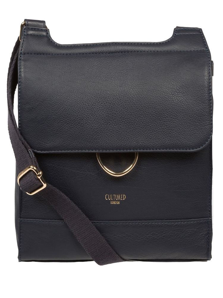 Cultured London Covent Leather Cross Body Brown Bag - Image 1 of 7