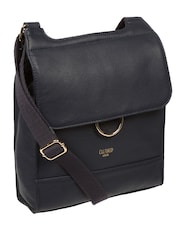 Cultured London Covent Leather Cross Body Brown Bag - Image 3 of 7