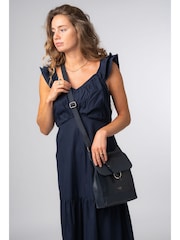 Cultured London Covent Leather Cross Body Brown Bag - Image 5 of 7