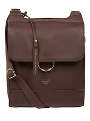Cultured London Covent Leather Cross-Body Dark 100% Cotton Bag - Image 3 of 7