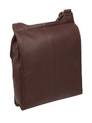 Cultured London Covent Leather Cross-Body Dark 100% Cotton Bag - Image 4 of 7