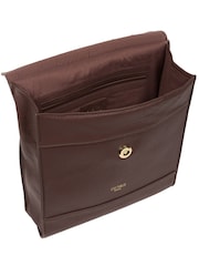 Cultured London Covent Leather Cross-Body Dark 100% Cotton Bag - Image 5 of 7