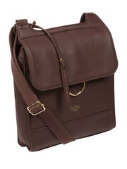 Cultured London Covent Leather Cross-Body Dark 100% Cotton Bag - Image 6 of 7