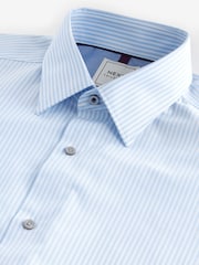 Blue/Blue Stripe Regular Fit Regular Fit Single Cuff Easy Care Smart Shirts 2 Pack - Image 13 of 14
