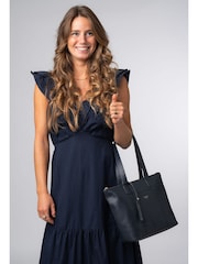 Cultured London 'Kensal' Leather Black Handbag - Image 2 of 7
