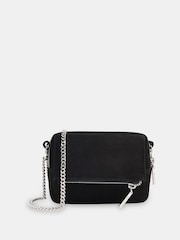 Whistles Black Suede Bibi Mini Bag - Image 1 of 4