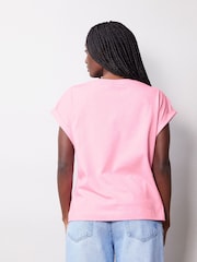 Albaray Pink 100% Cotton Roll Back T-Shirt - Image 2 of 4