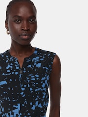Whistles Black Smudged Spot Drew Jumpsuit - Image 4 of 5