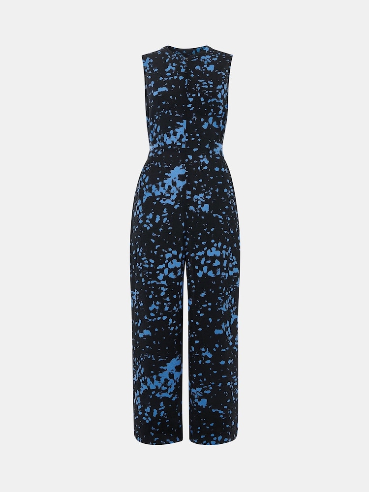 Whistles Black Smudged Spot Drew Jumpsuit - Image 5 of 5