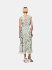 Whistles Blue Shaded Floral Nellie Dress - Image 2 of 5