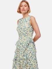 Whistles Blue Shaded Floral Nellie Dress - Image 4 of 5
