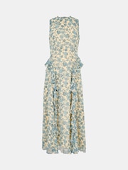 Whistles Blue Shaded Floral Nellie Dress - Image 5 of 5