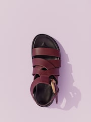 Whistles Red Ezra Strappy Sandals - Image 5 of 5