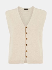 Whistles Cream Bailey Button Through Tank - Image 5 of 5
