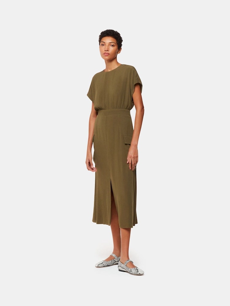 Whistles Pocket Detail Midi Dress - Image 1 of 5