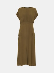 Whistles Pocket Detail Midi Dress - Image 5 of 5