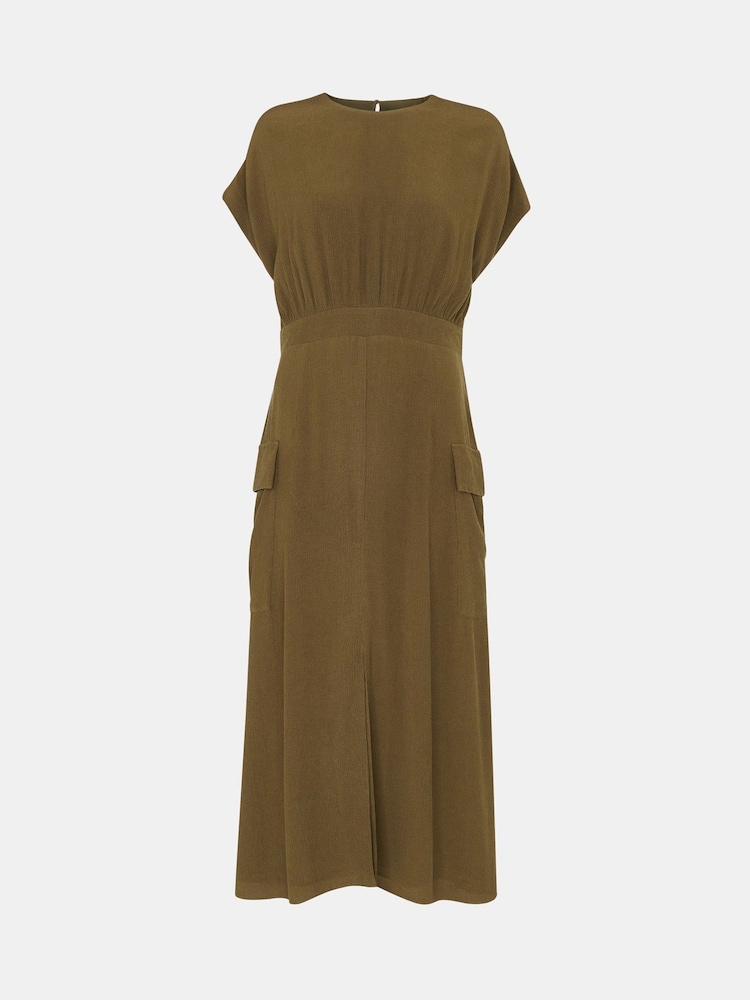Whistles Pocket Detail Midi Dress - Image 5 of 5