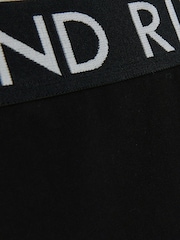 River Island Black Girls Waistband Cycle 100% Cotton Shorts 3 Pack - Image 3 of 3