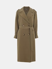 Whistles Green Riley Trench Coat - Image 6 of 6