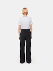 Whistles Black Crepe Side Stripe Trousers - Image 2 of 5