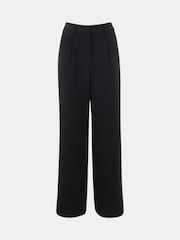 Whistles Black Crepe Side Stripe Trousers - Image 5 of 5