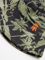 River Island Green Boys 100% Cotton Palm Bucket Hat - Image 2 of 2