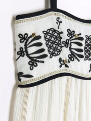River Island White Girls Embroidered Mono Jumpsuit - Image 2 of 3