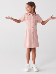 River Island Pink Older Girls Shirt Dress - Image 1 of 5