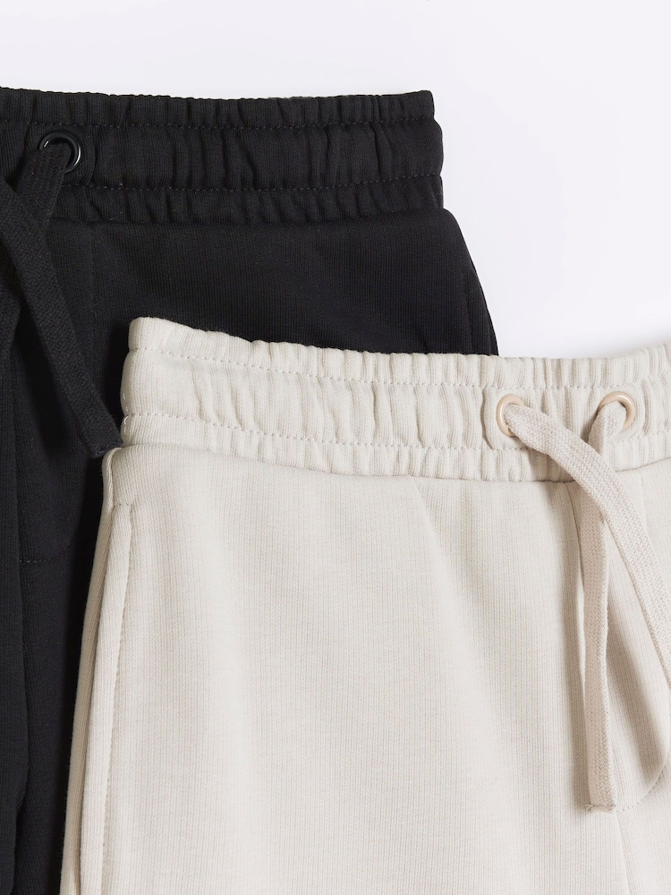 River Island – Marl – Multipack Jersey-Shorts aus 100 % Baumwolle für Jungen - Bild 2 von 3