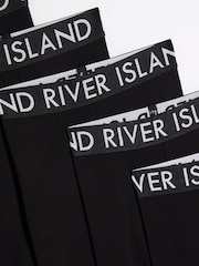 River Island Black Girls Deep Waistband 100% Cotton Leggings 5 Pack - Image 3 of 3