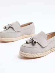 River Island Grey Boys Espadrille Loafers - Image 4 of 5